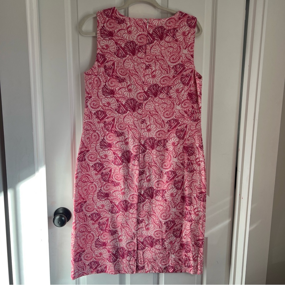 Talbots Pink and Cream Textured Dress - Shell Pattern - Picture 6 of 6
